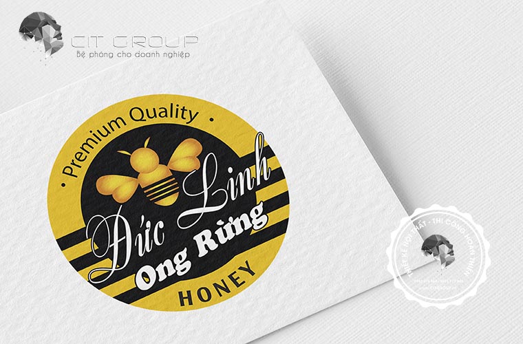 Thiết kế logo mật ong Đức Linh