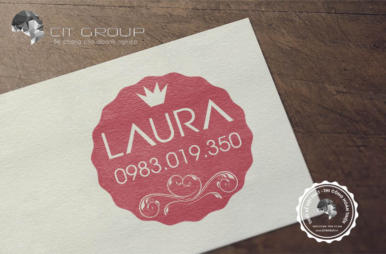 Thiết kế logo mỹ phẩm LAURA