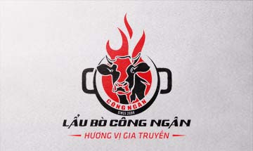 Thiết kế logo nhà hàng lẩu bò Công Ngân