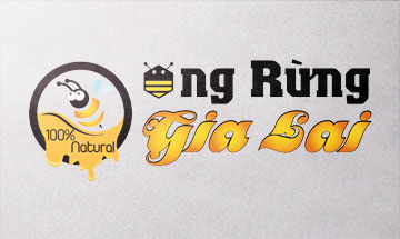 Thiết kế logo ong rừng gia lai