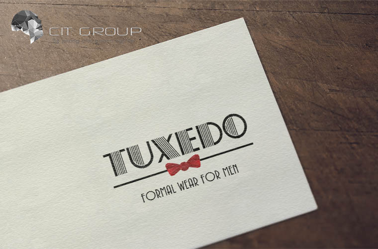 Thiết kế logo shop quần áo Tuxedo