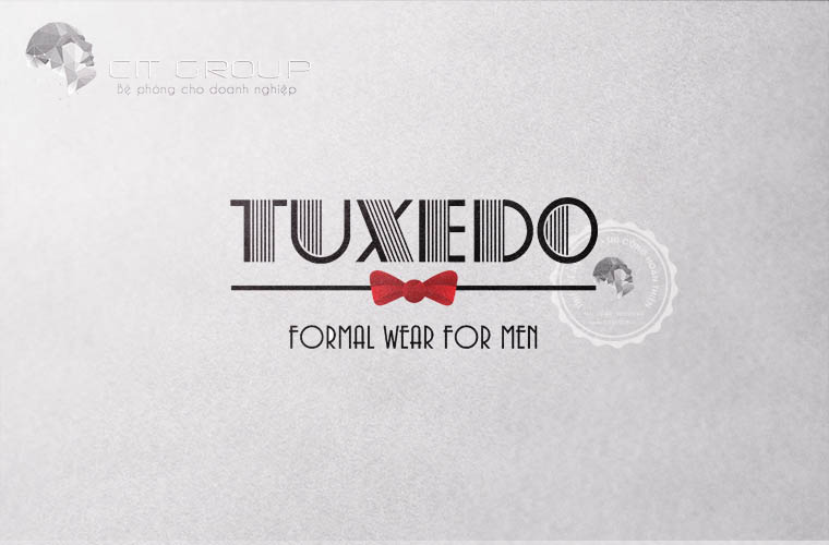 Thiết kế logo shop quần áo Tuxedo