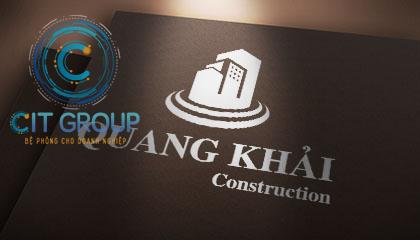 Mẫu logo công ty xây dựng Quang Khải