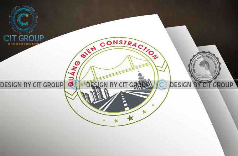 Thiết kế logo công ty xây dựng Quảng Biên Hòa