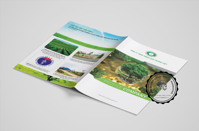 Thiết kế hồ sơ năng lực công ty môi trường Việt