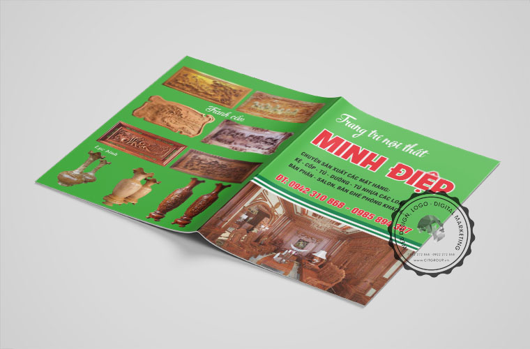 Thiết kế catalog cửa hàng gỗ Minh Điệp tại Biên Hòa