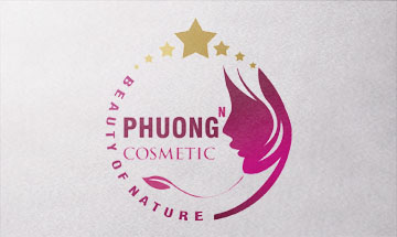 Thiết kế logo shop mỹ phẩm Phương Anh Cosmetic