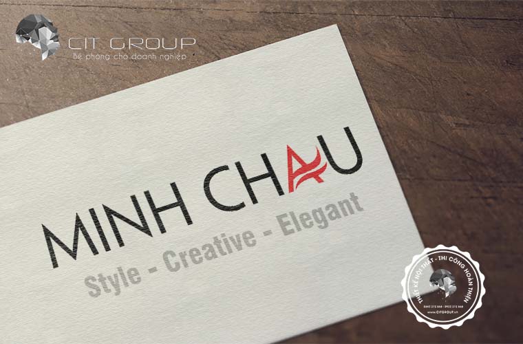 Thiết kế logo shop thời trang Minh Châu
