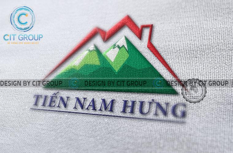 Mẫu logo xây dựng Tiến Nam Hưng
